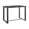Armen Living Argiope Outdoor Patio 5-Piece Bar Table Set in Aluminum with Gray Cushions 840254333178 - alternate 4